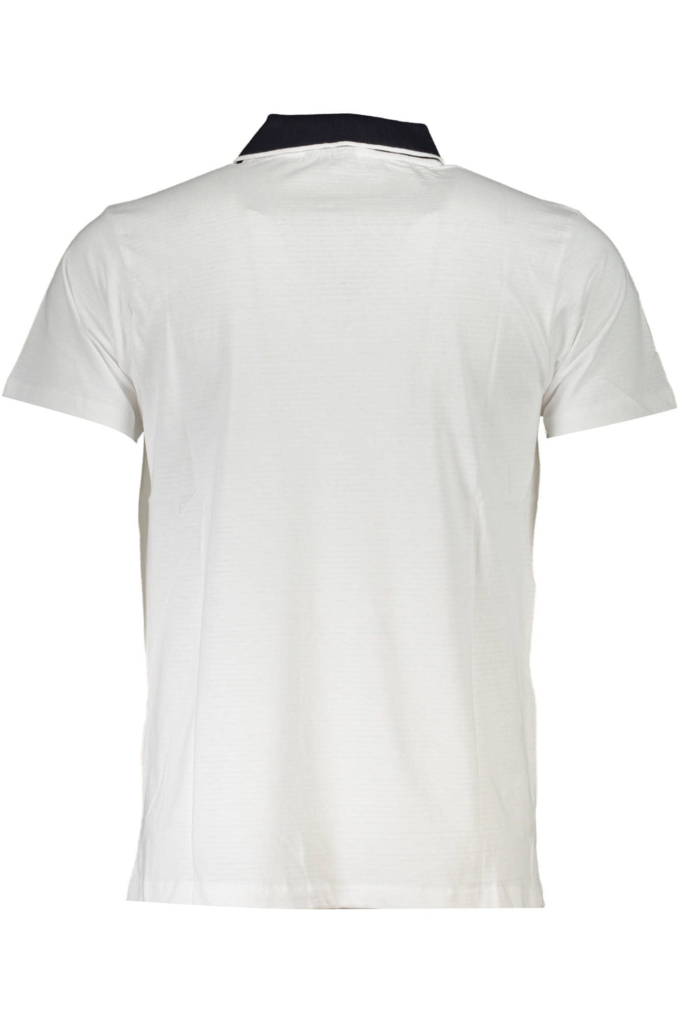 White Cotton Men Polo Shirt