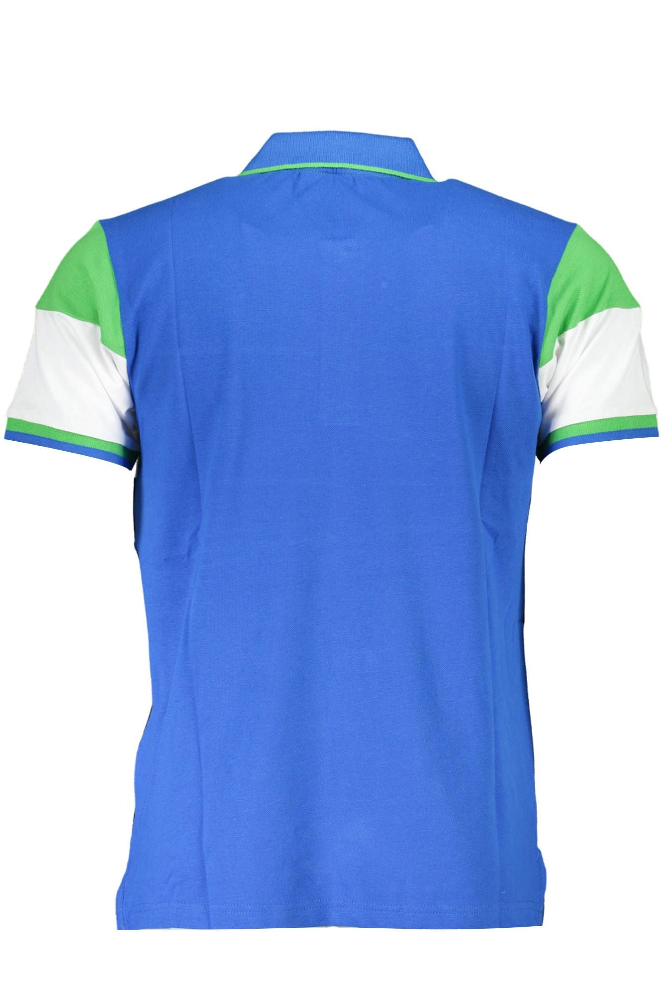 Green Cotton Men Polo Shirt