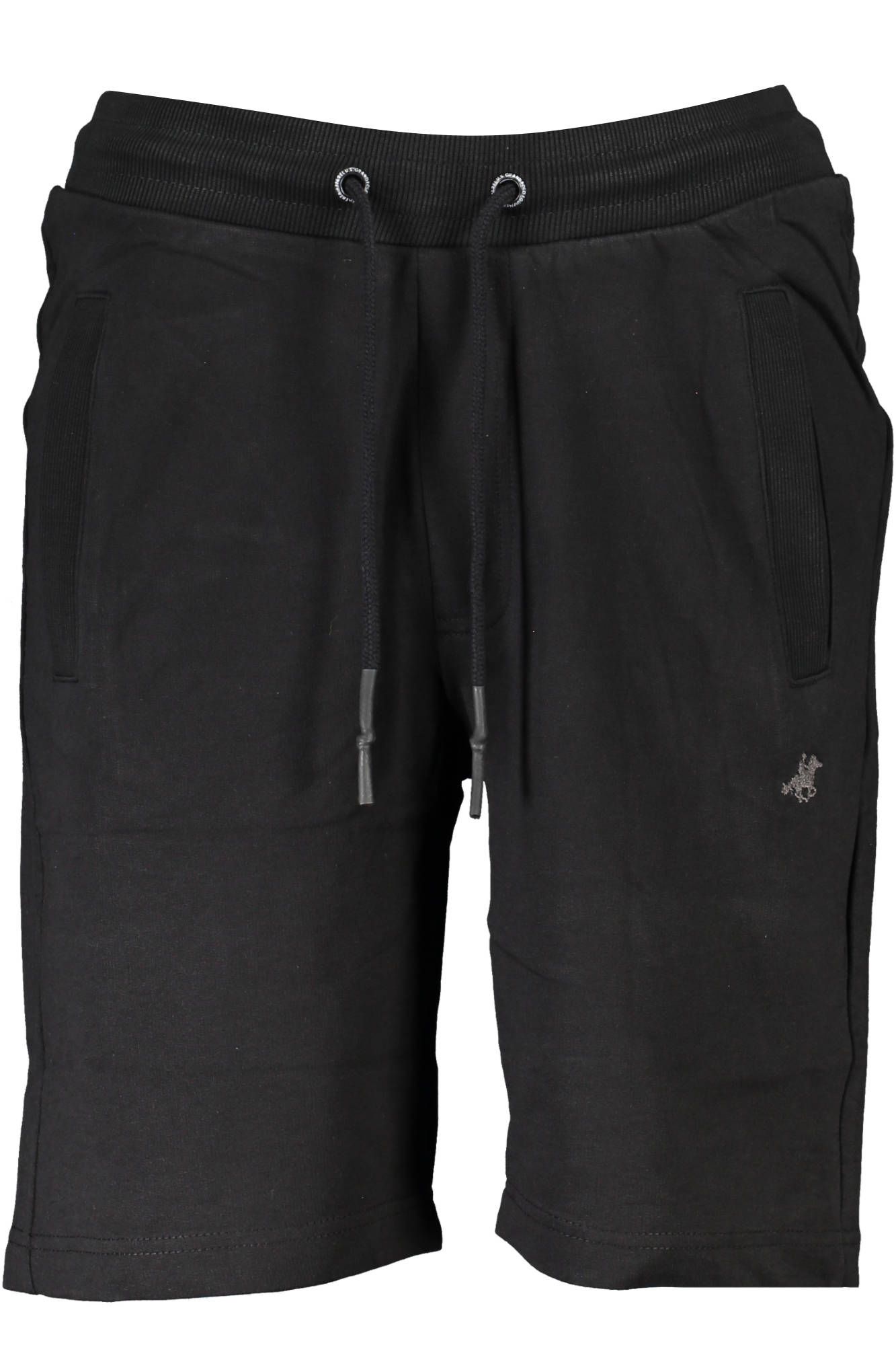 Black Cotton Men Short