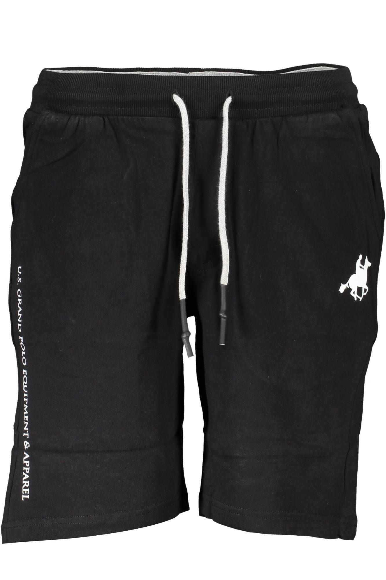 Black Cotton Men Short