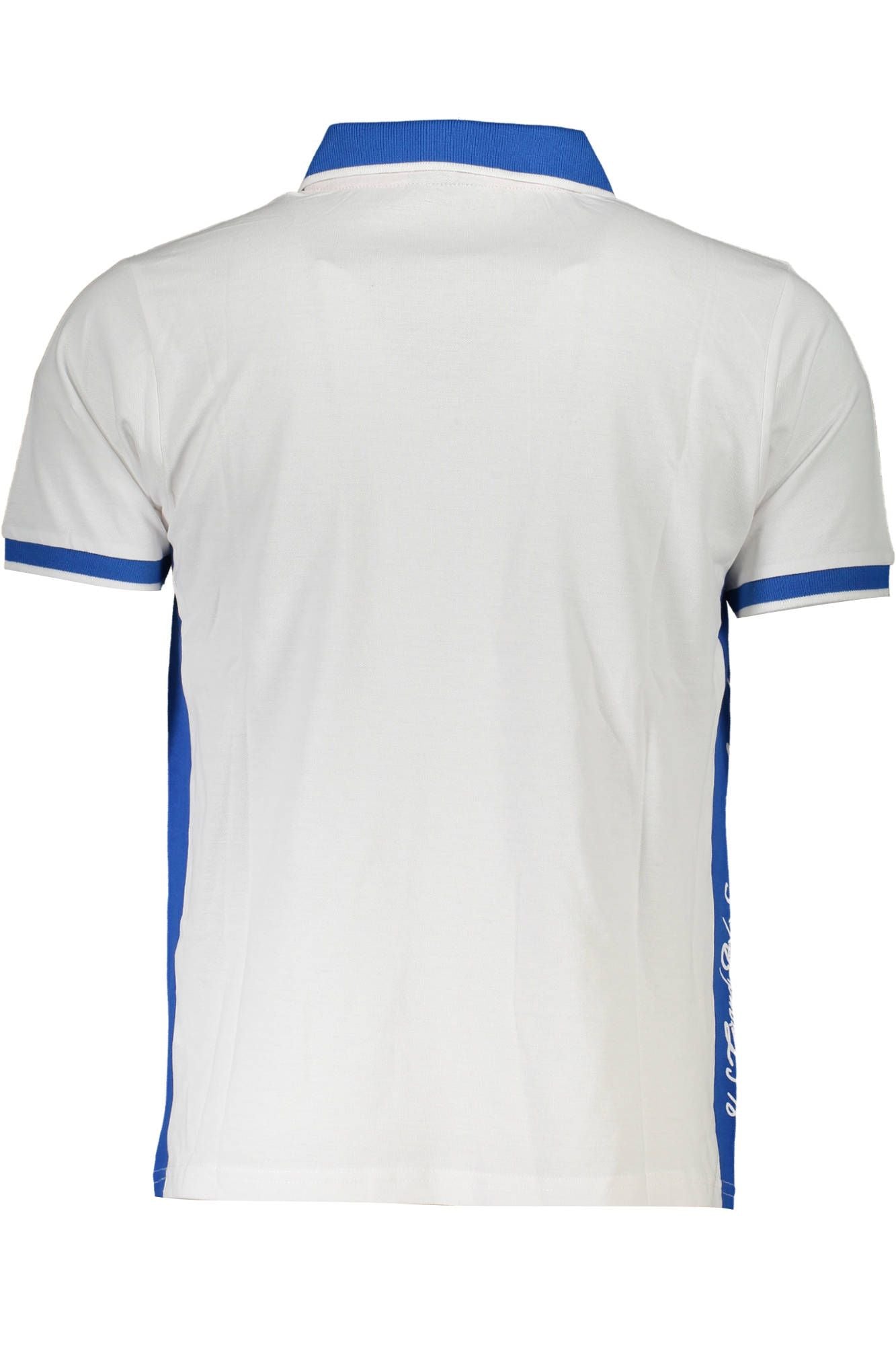 White Cotton Men Polo Shirt