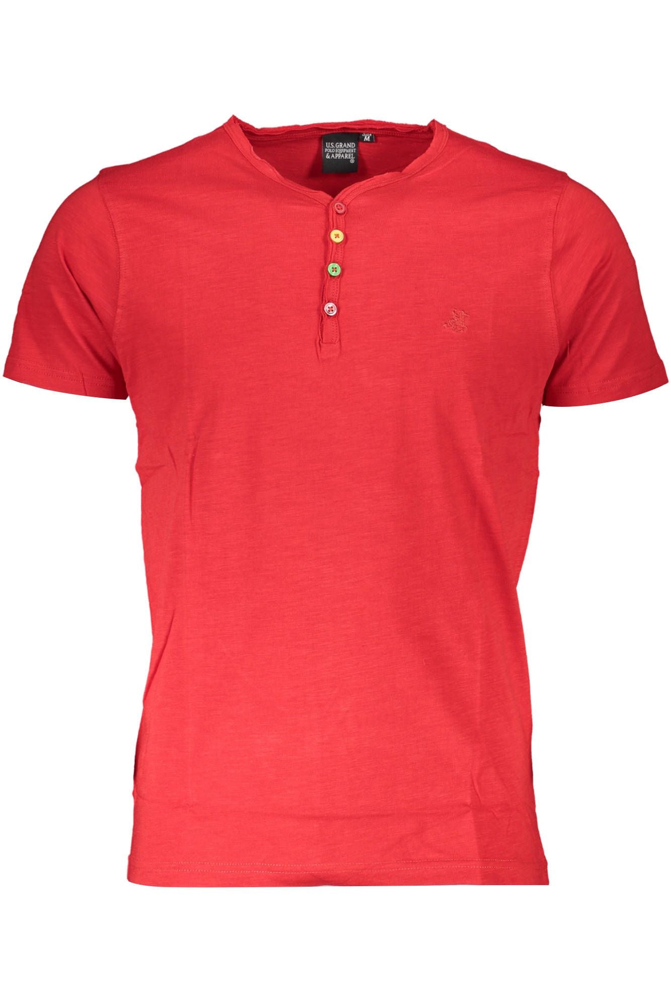 Red Cotton Men T-Shirt