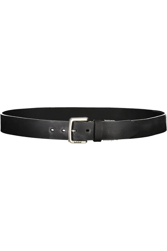 Black Leather Men Belt