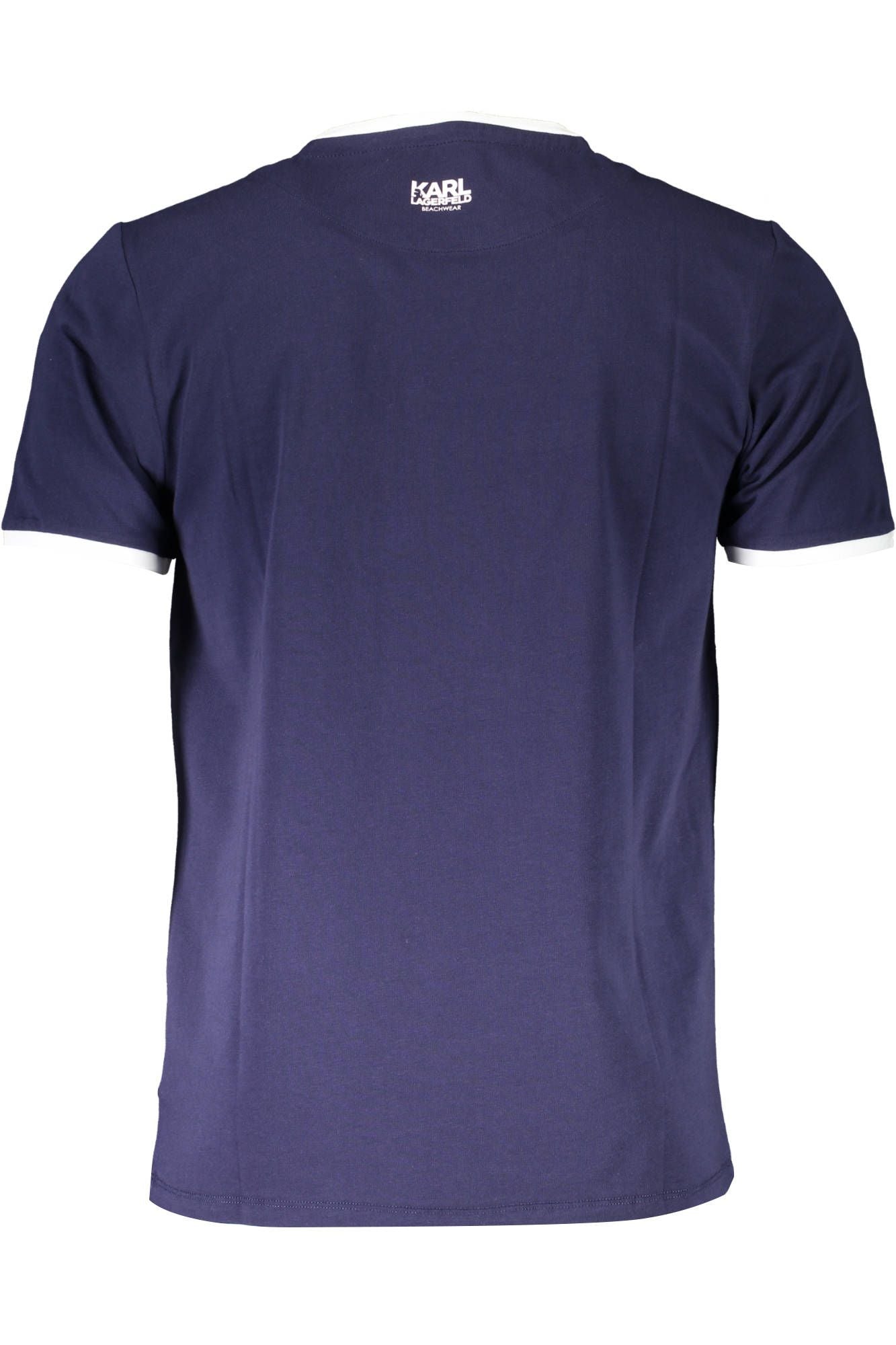 Blue Cotton Men T-Shirt