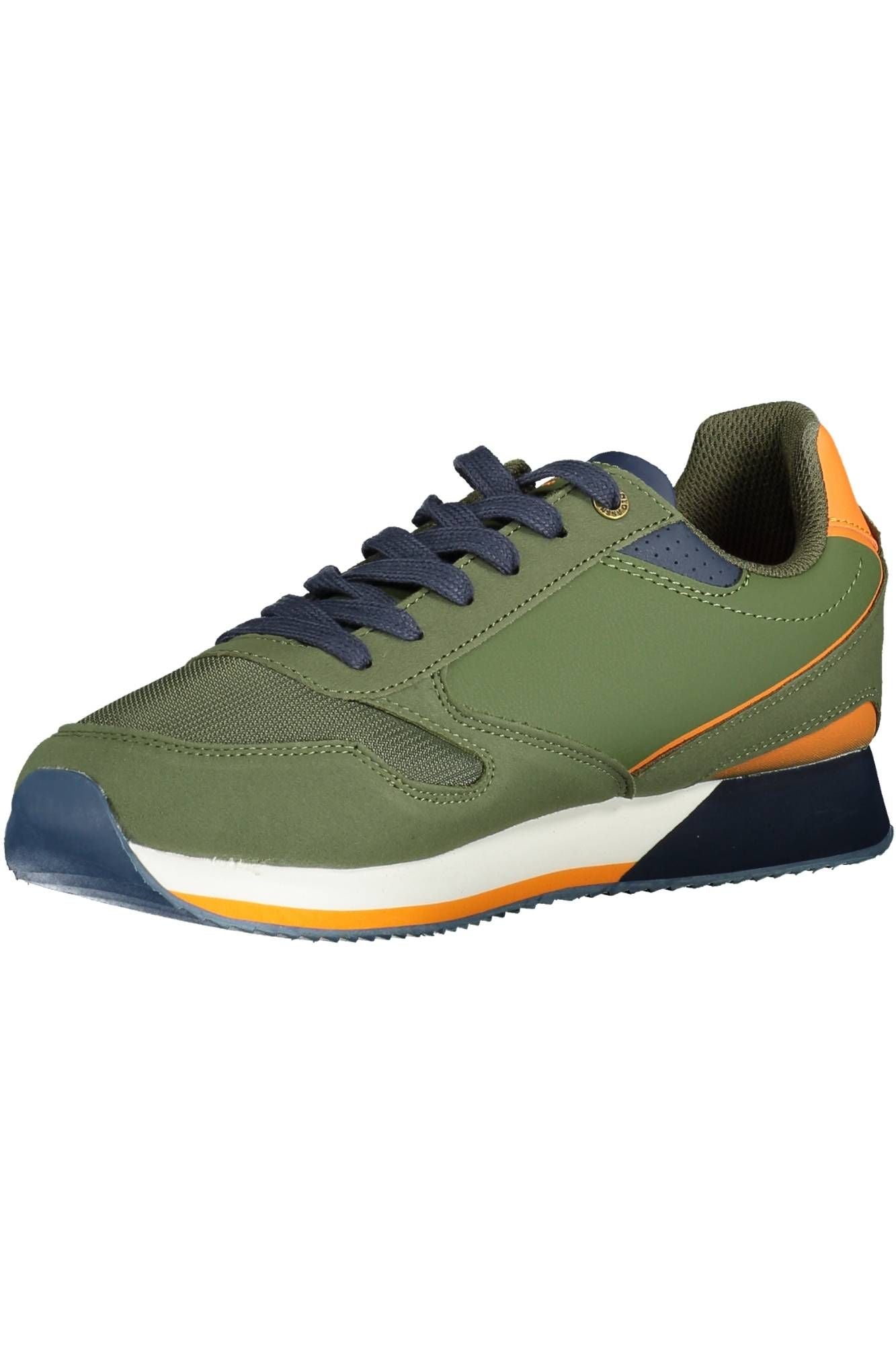 Green Polyester Men Sneaker