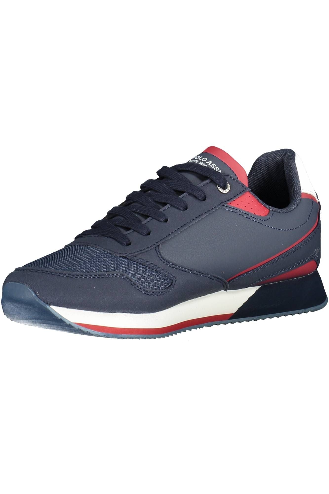 Blue Polyester Men Sneaker