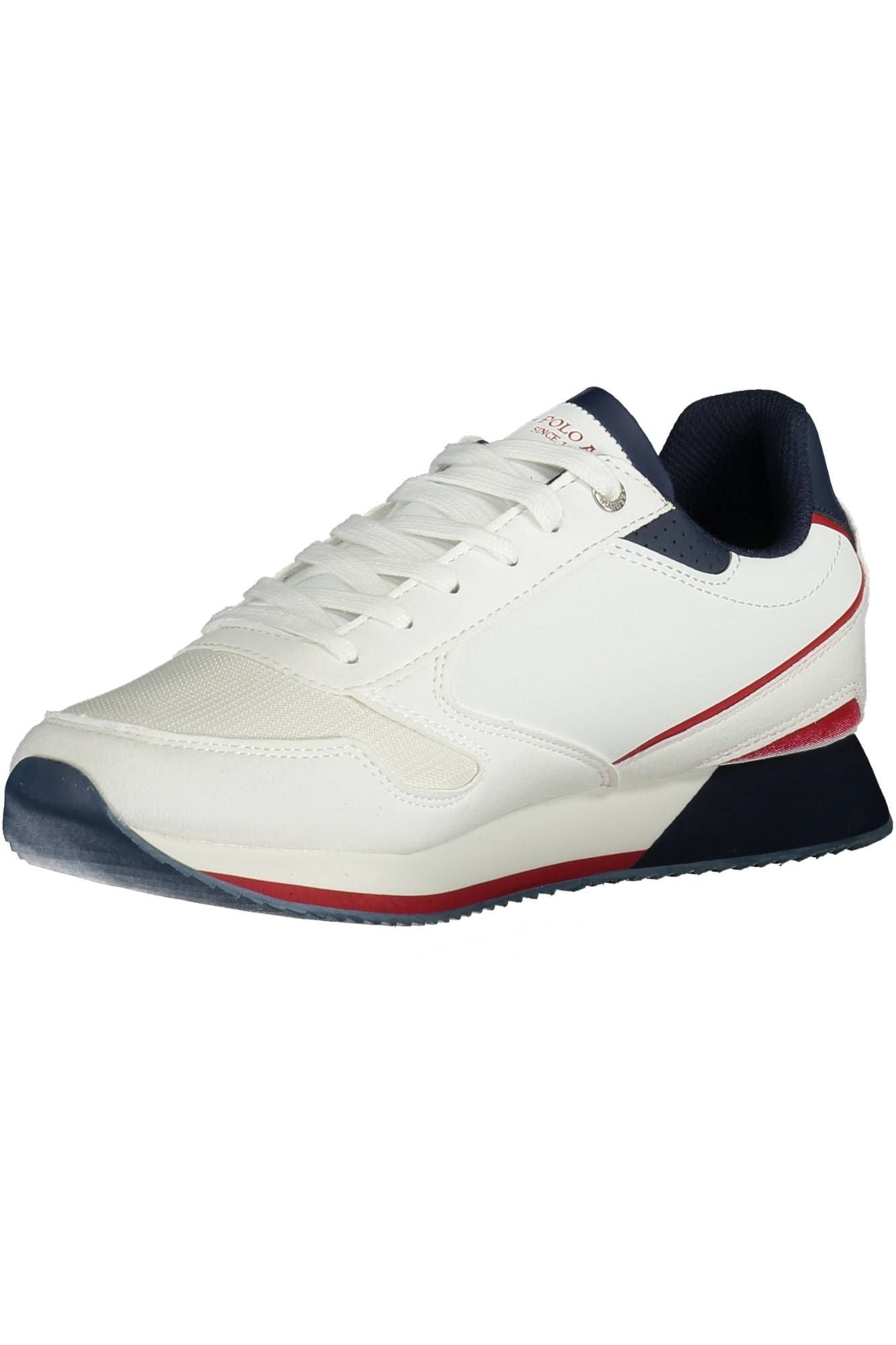 White Polyester Men Sneaker