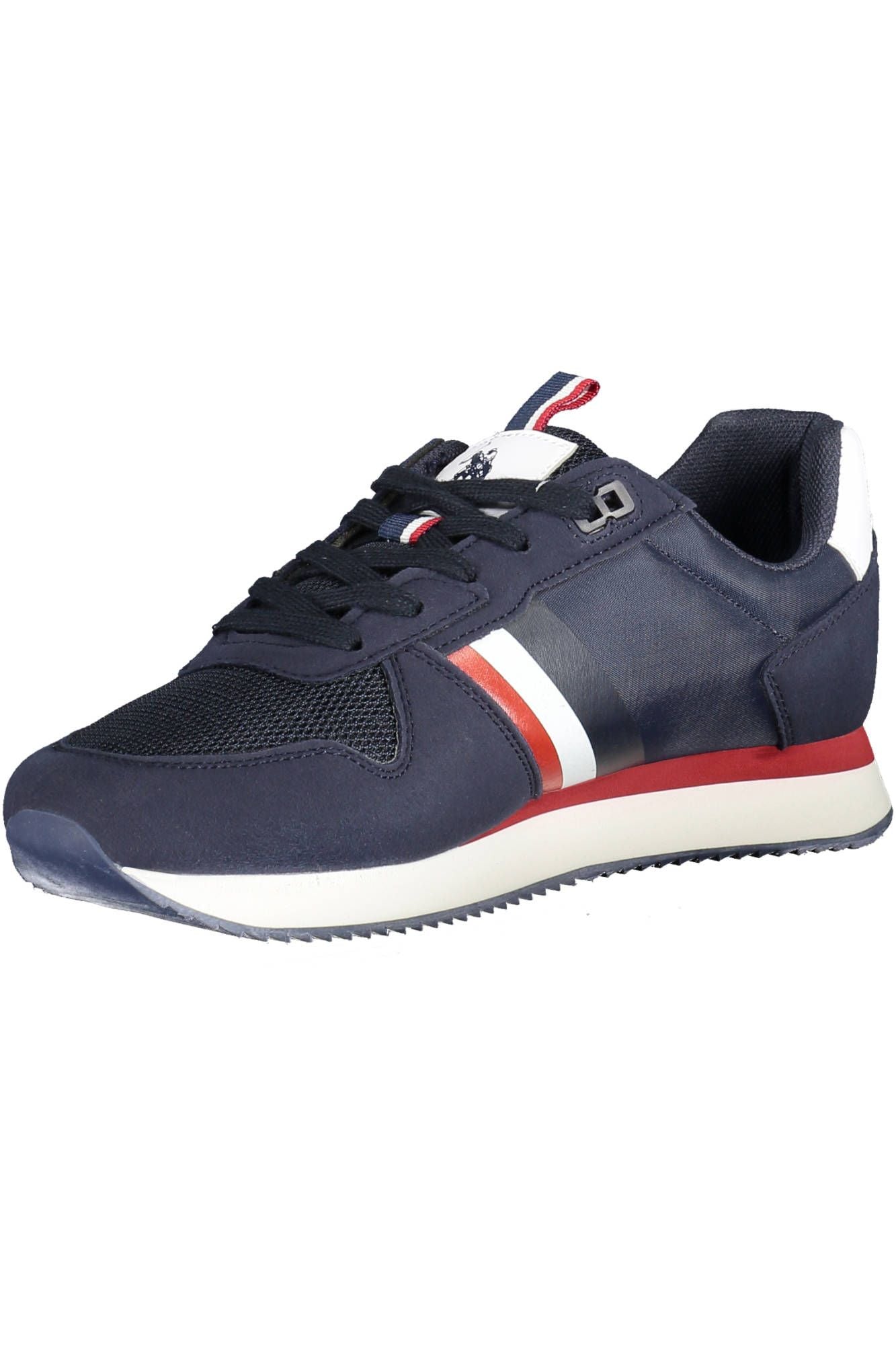 Blue Polyester Men Sneaker