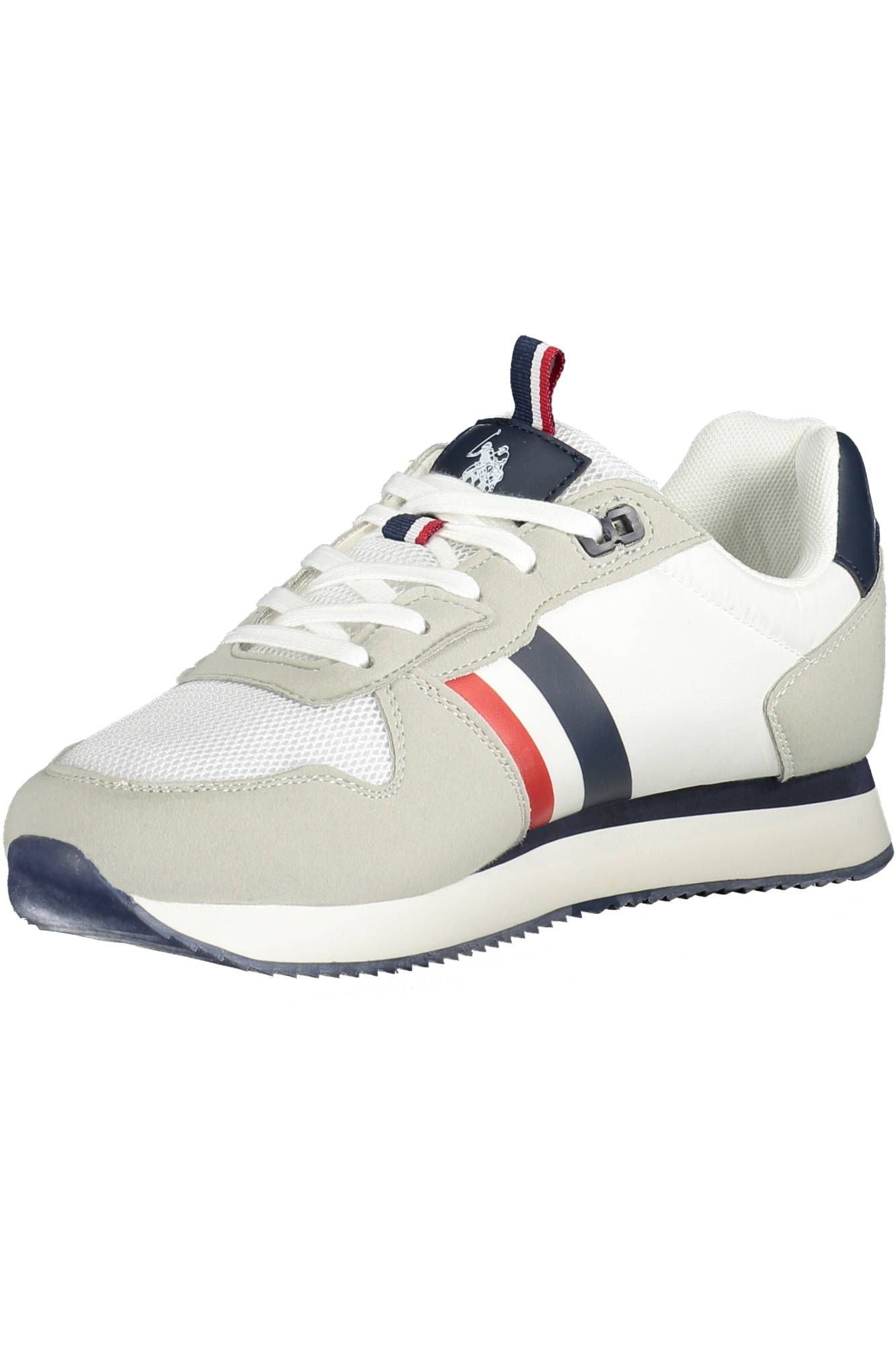 White Polyester Men Sneaker