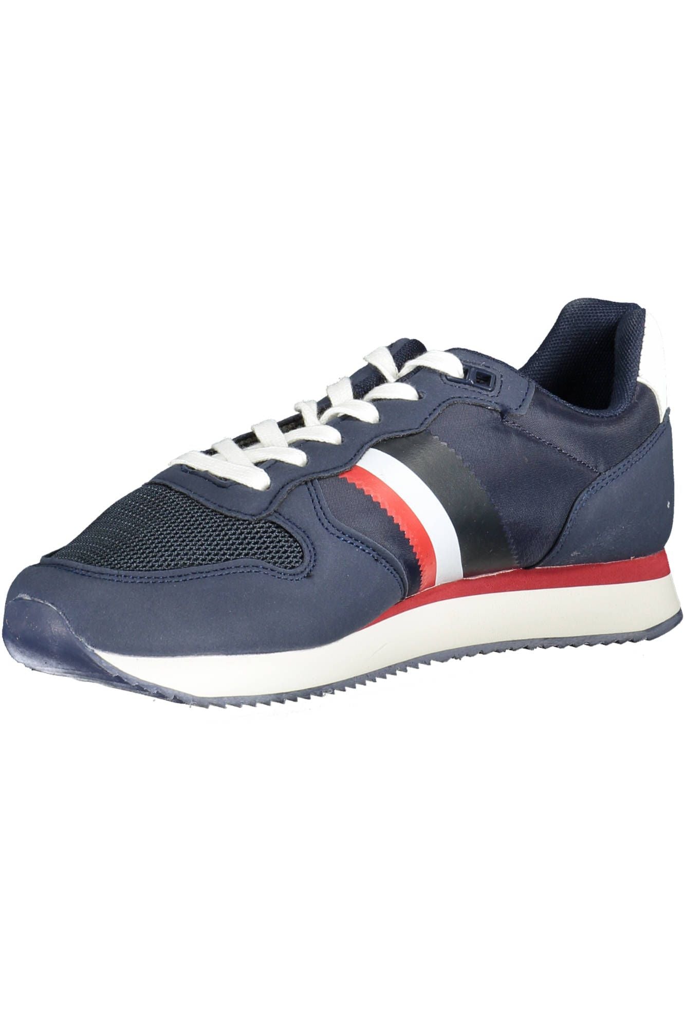 Blue Polyester Men Sneaker