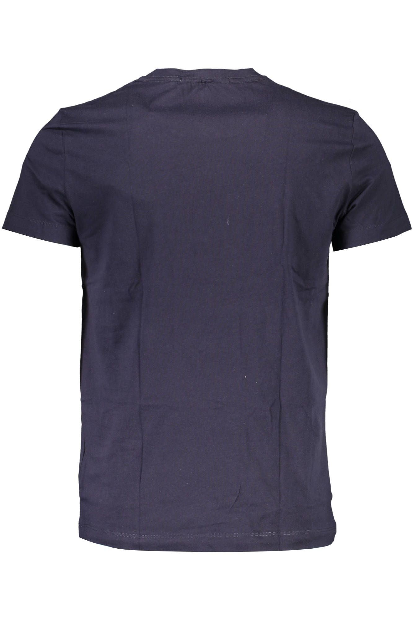 Blue Cotton Men T-Shirt