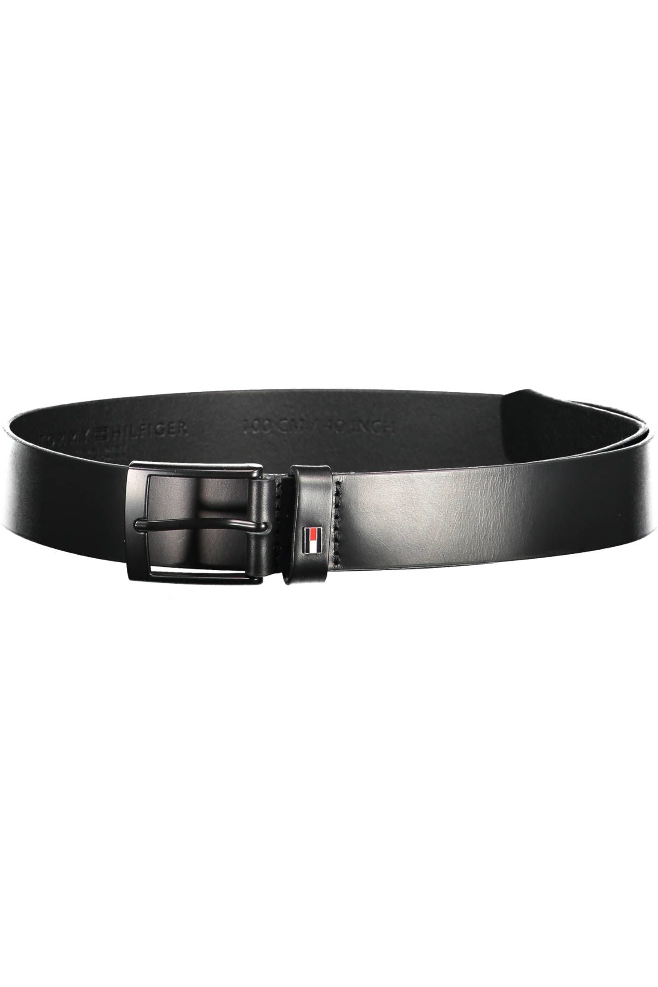 "Black Leather Men Belt"