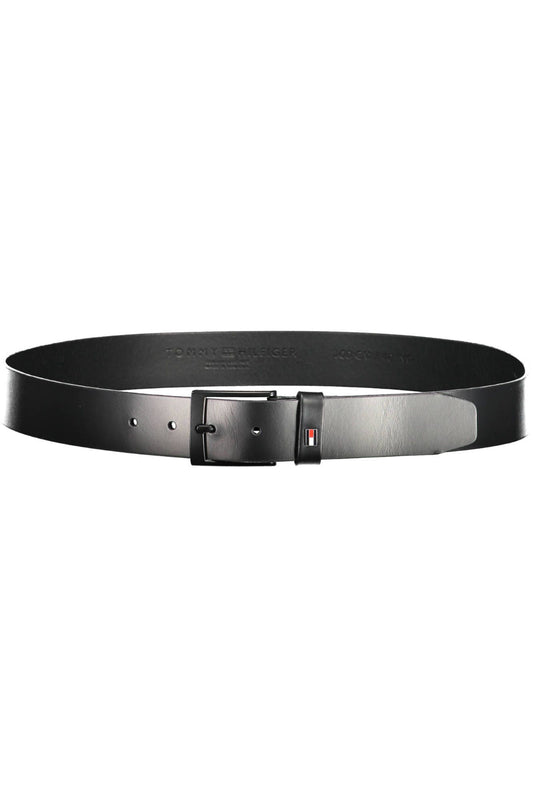 "Black Leather Men Belt"