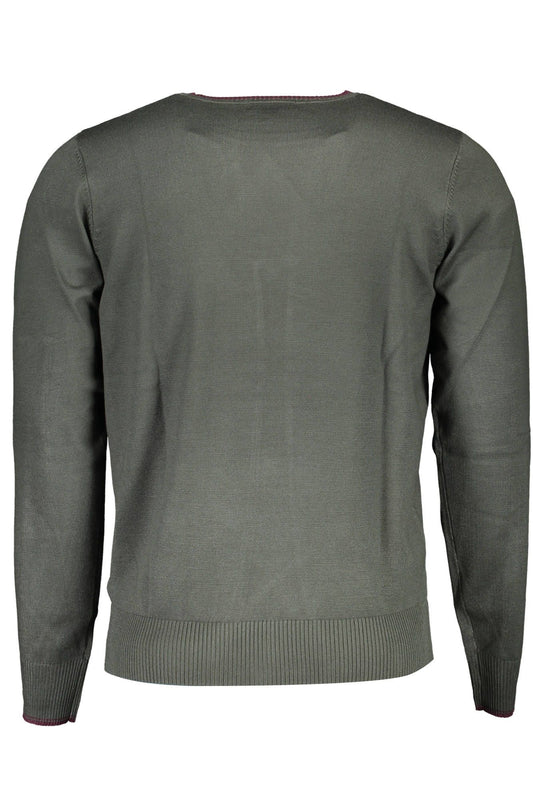 Green Nylon Men Sweater