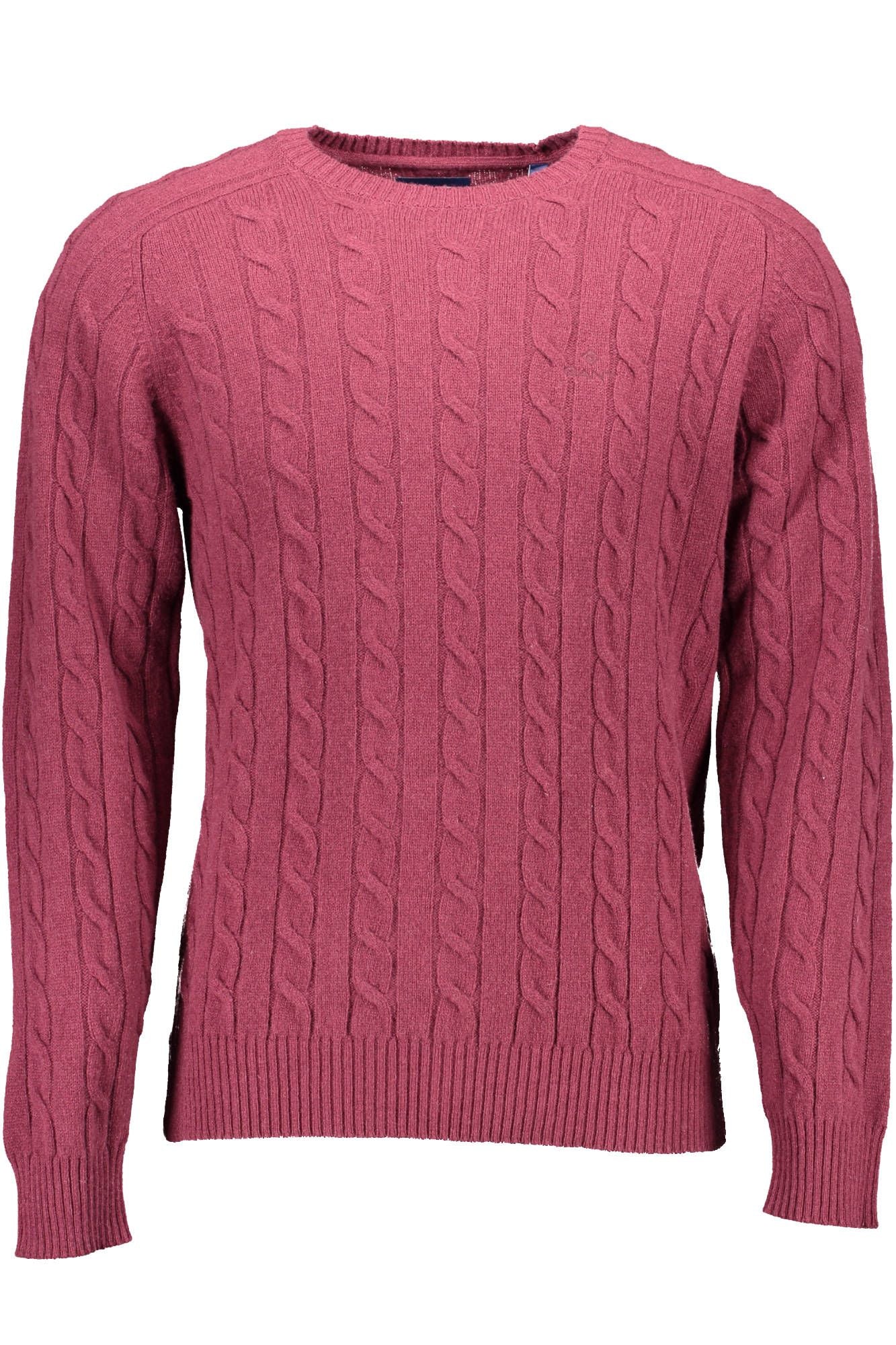 Purple Wool Men Sweater