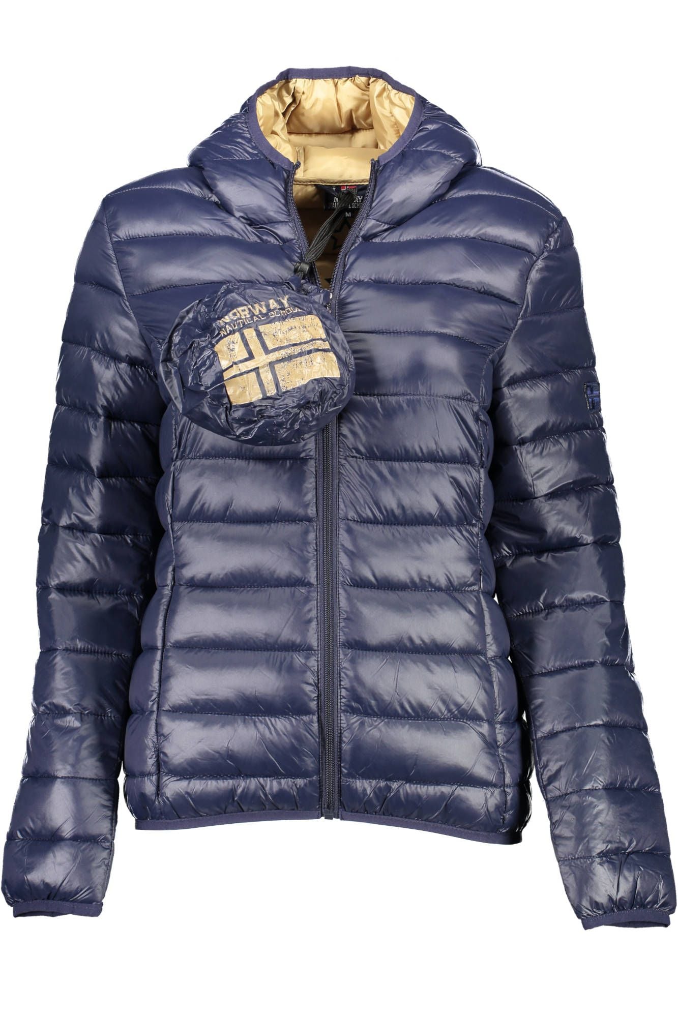 Blue Polyamide Women Jacket