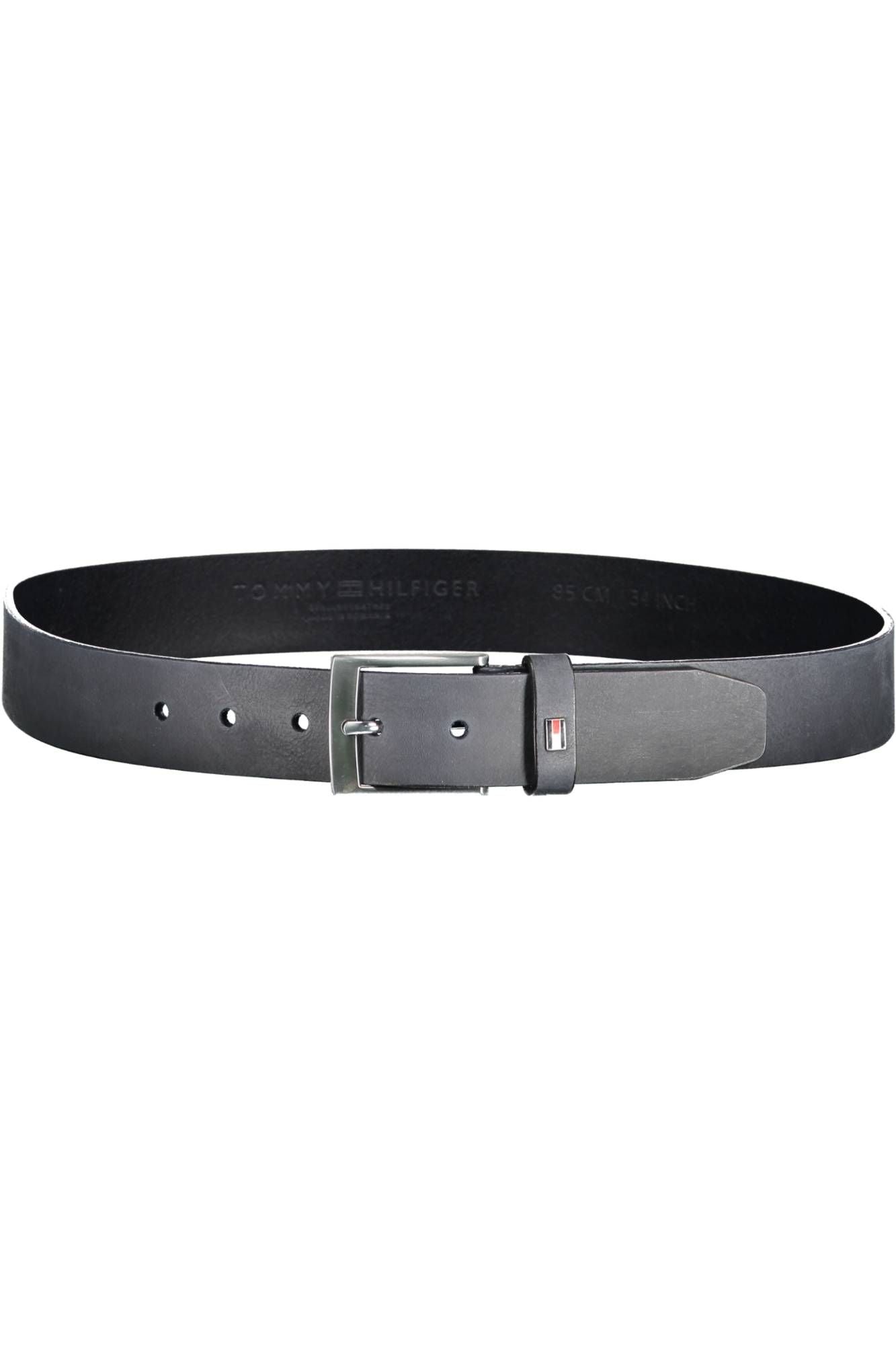 Blue Leather Men Belt