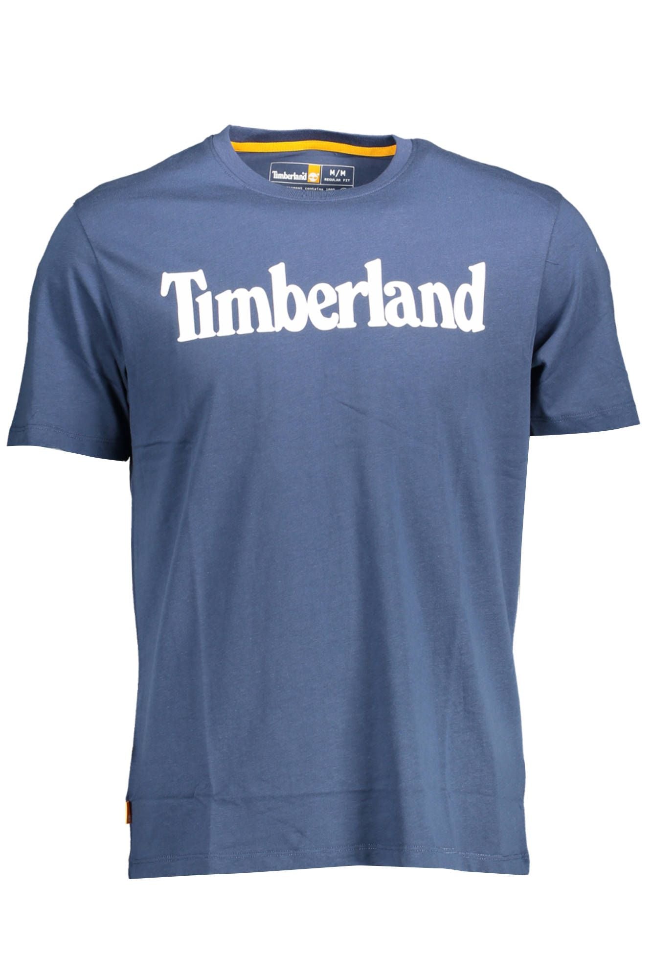 Blue Cotton Men T-Shirt