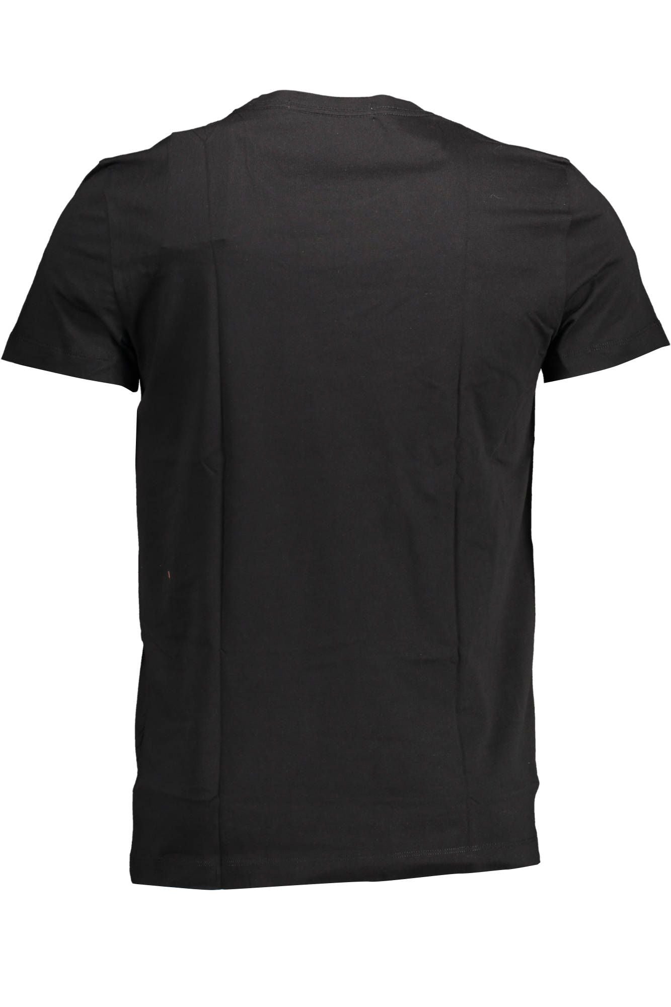 Black Cotton Men T-Shirt