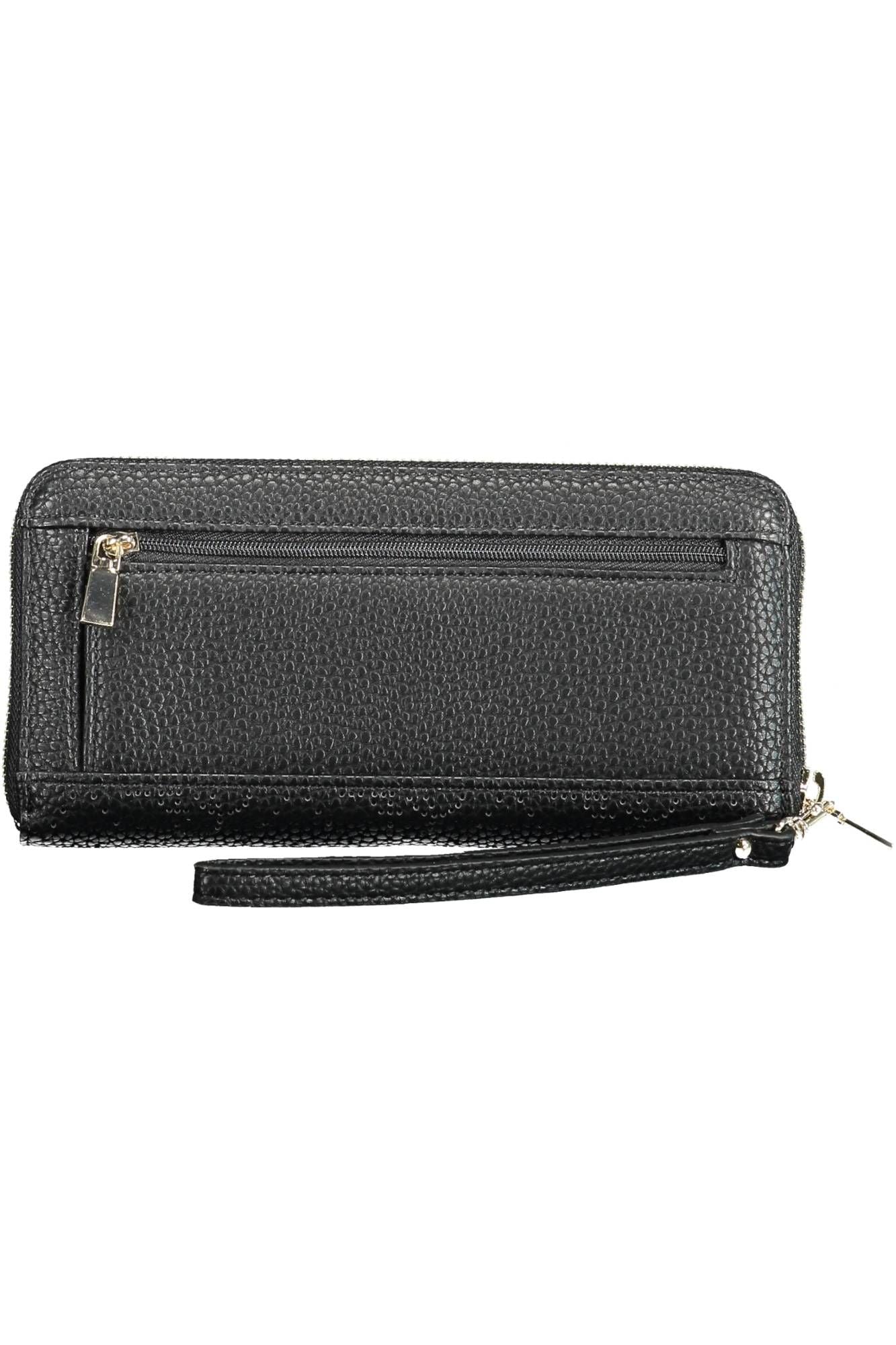 Black Polyurethane Women Wallet