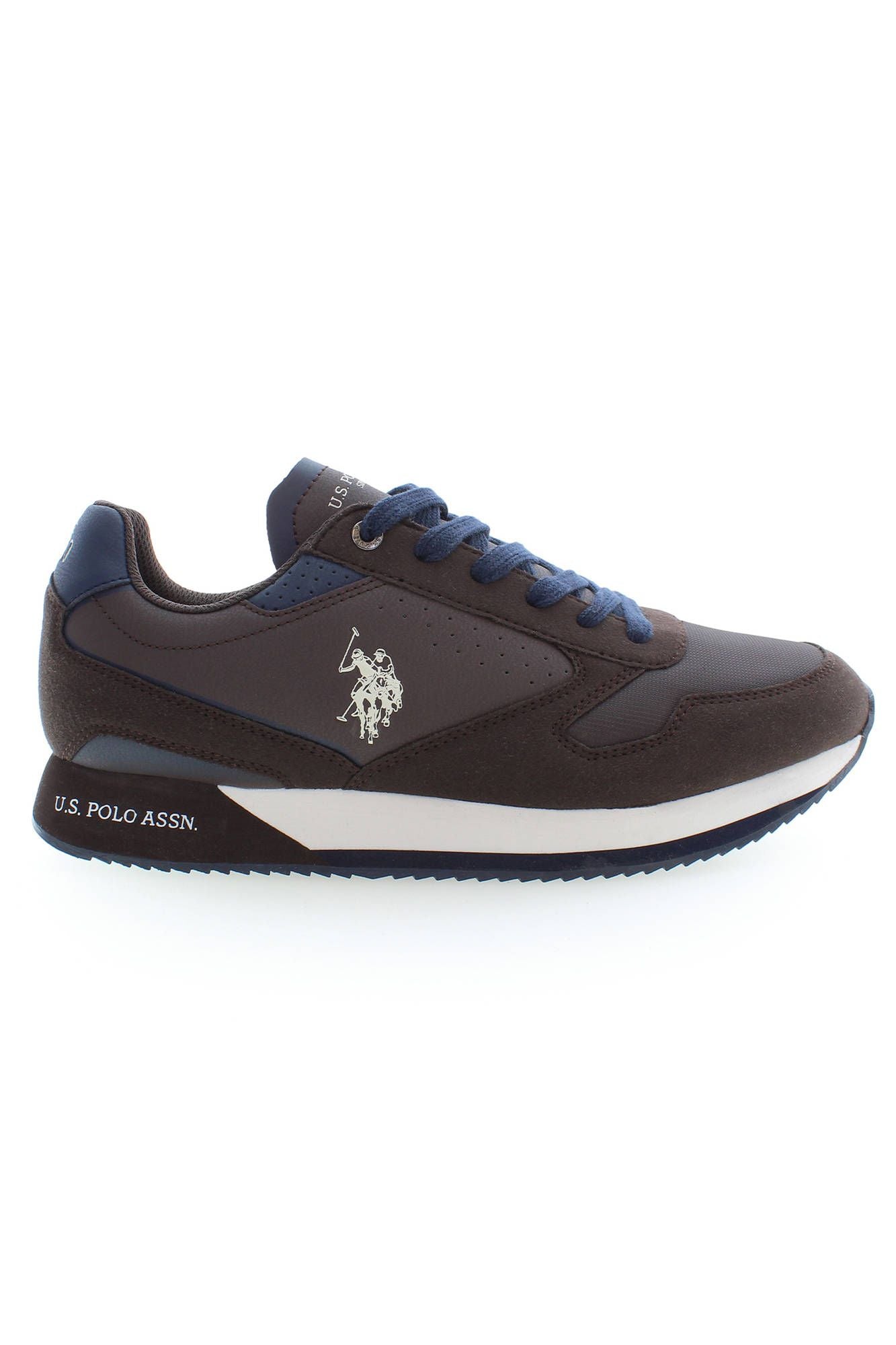 Brown Polyester Men Sneaker