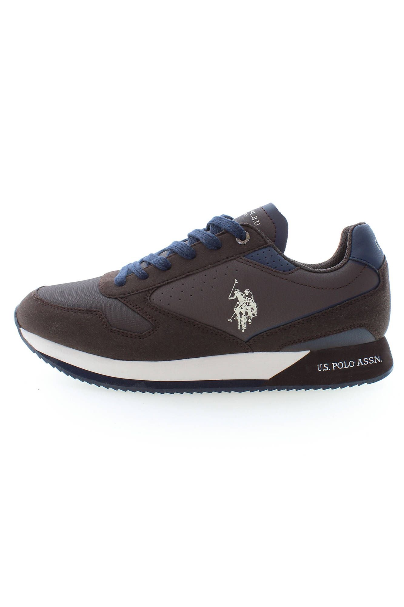 Brown Polyester Men Sneaker