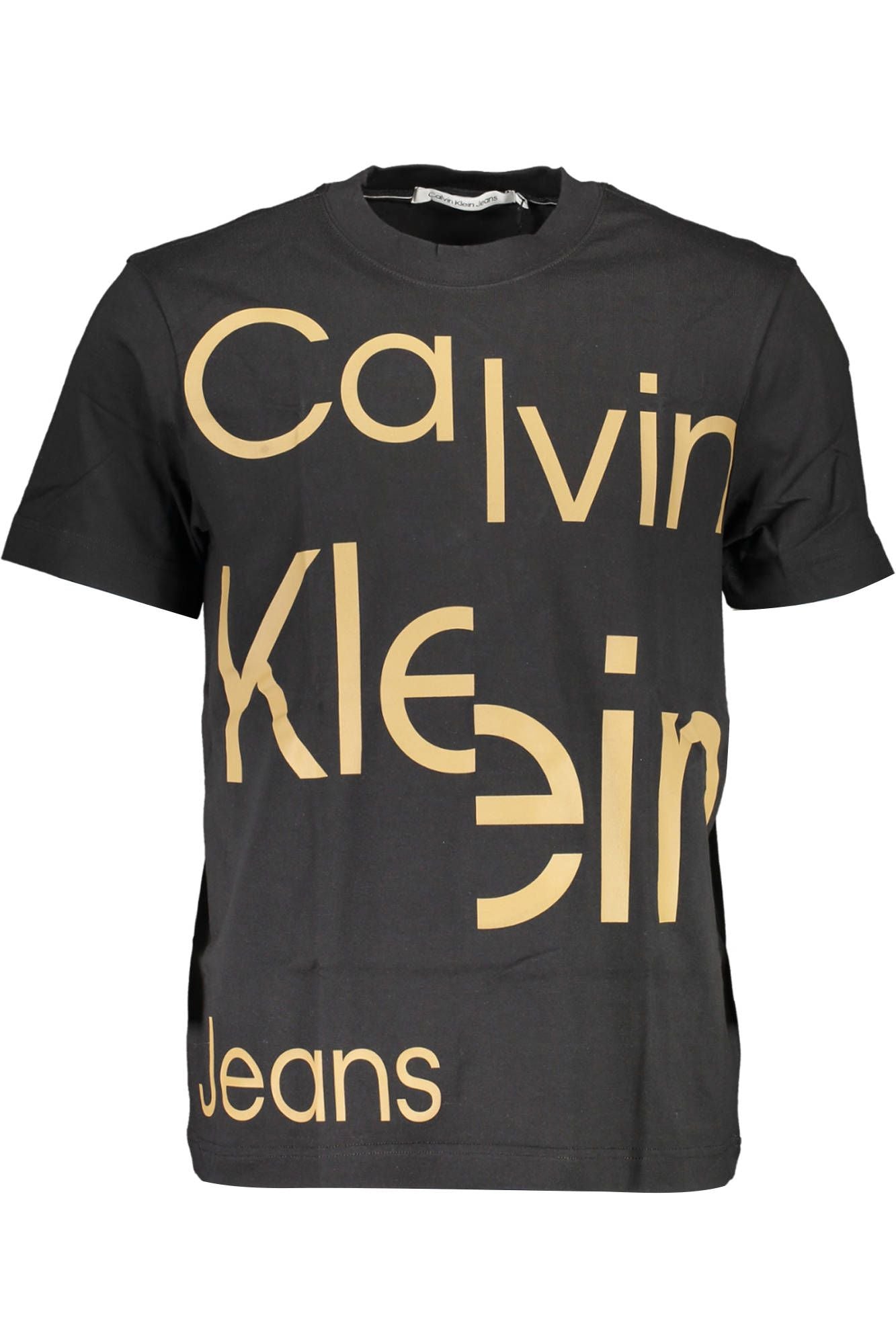 Black Cotton Men T-Shirt