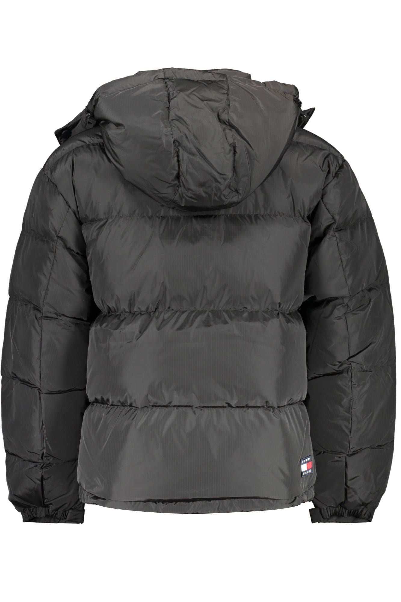 Black Polyester Men Jacket