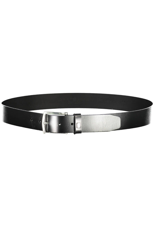 Black Leather Men Belt