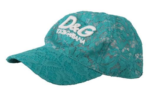 Elegant Blue Baseball Cap with Logo Detailing