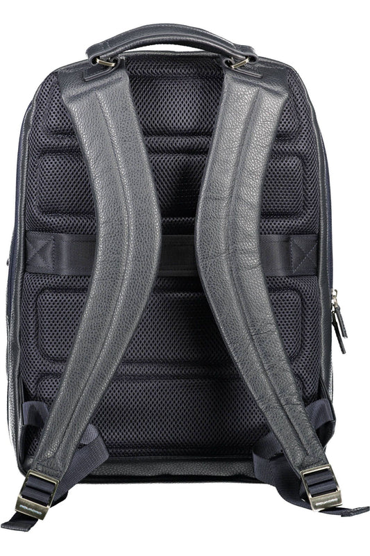 Blue Nylon Men Backpack