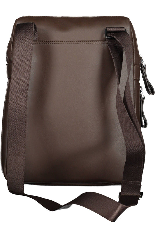 Brown Leather Men Shoulder Bag