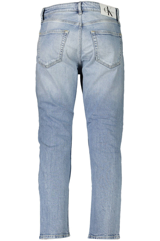 Light Blue Cotton Men Jeans