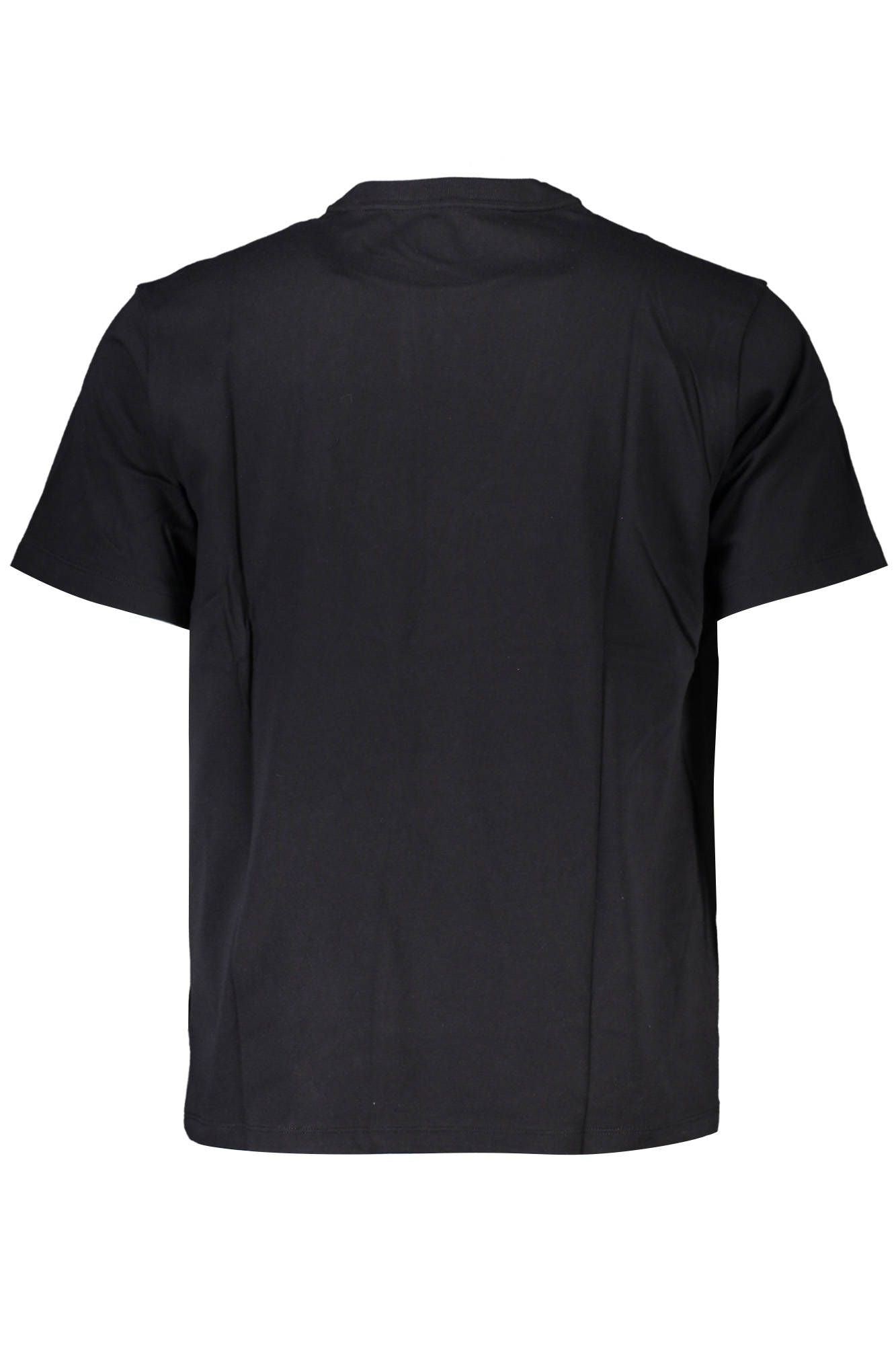 Black Cotton Men T-Shirt