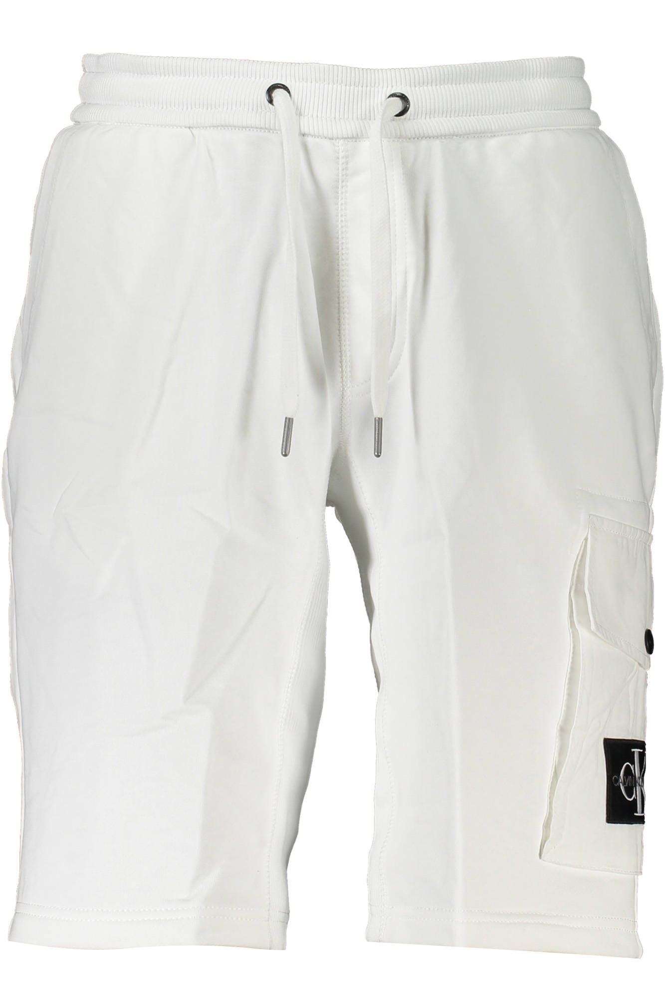 White Cotton Men Bermuda Short