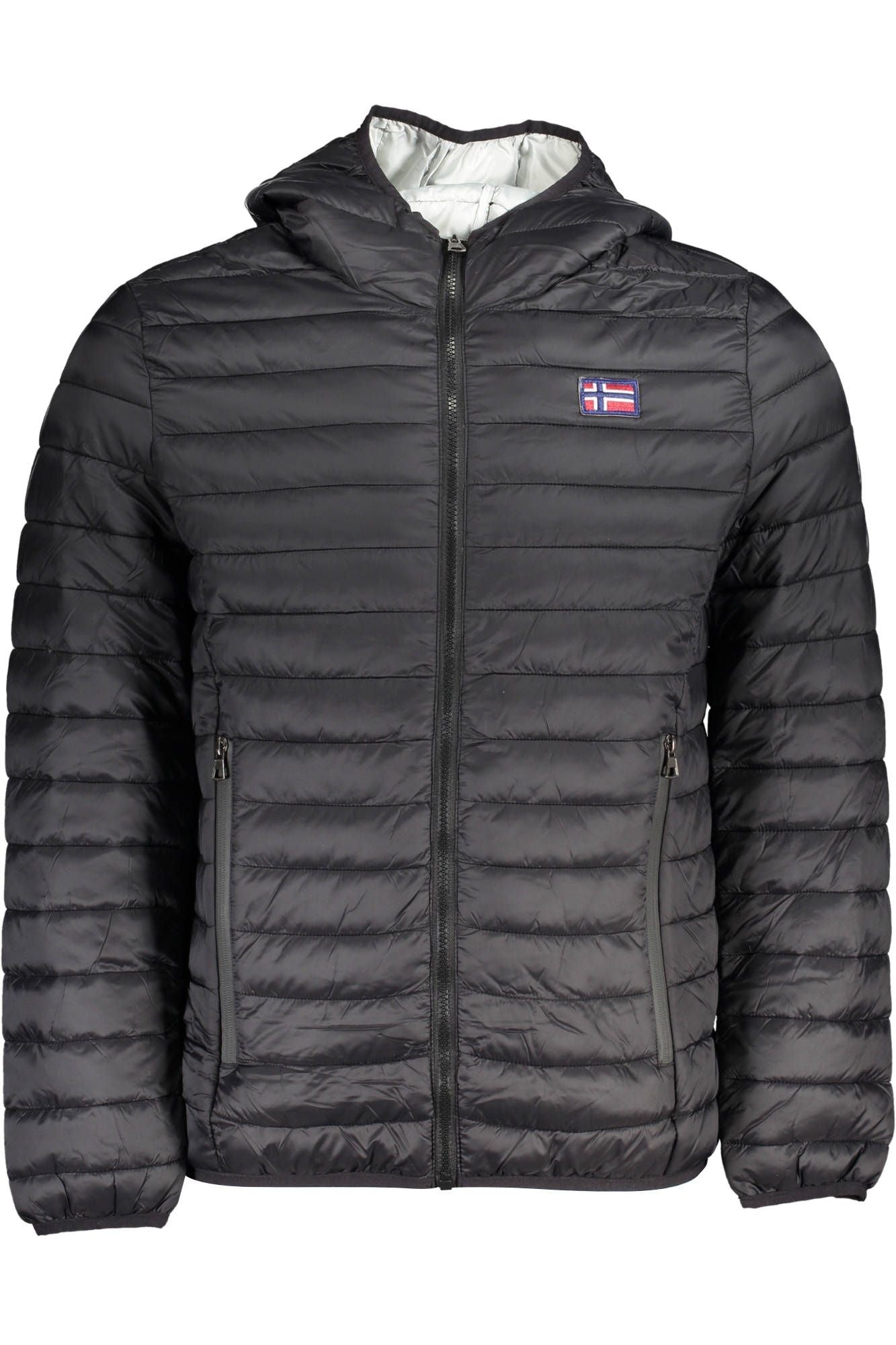 Black Polyamide Men Jacket