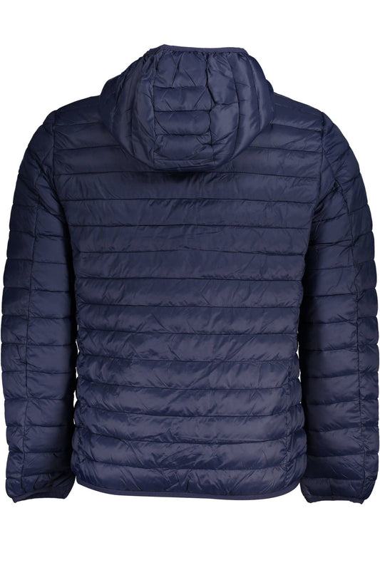 Blue Polyamide Men Jacket