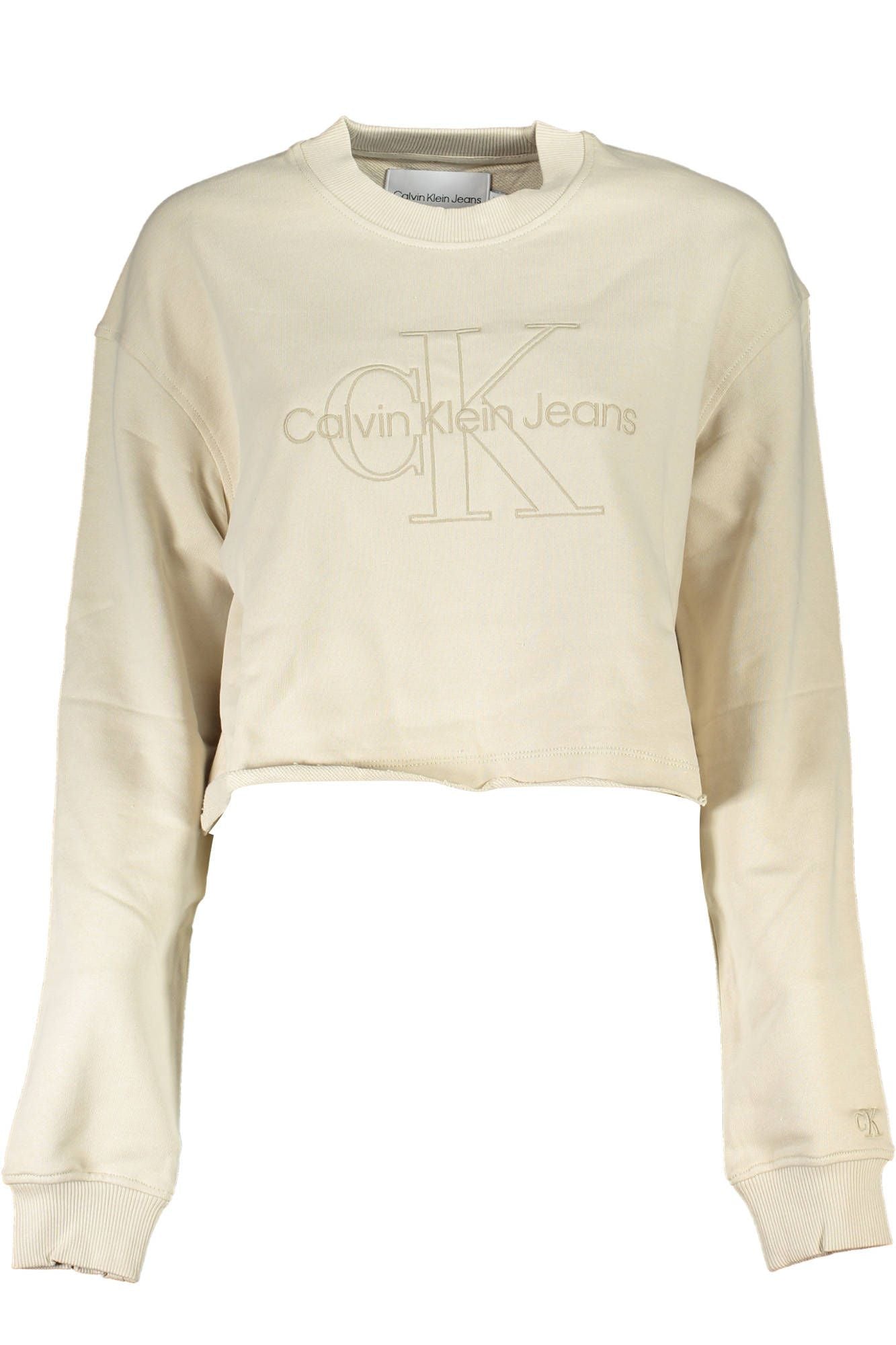Beige Cotton Women Sweater