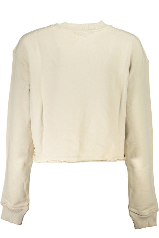Beige Cotton Women Sweater