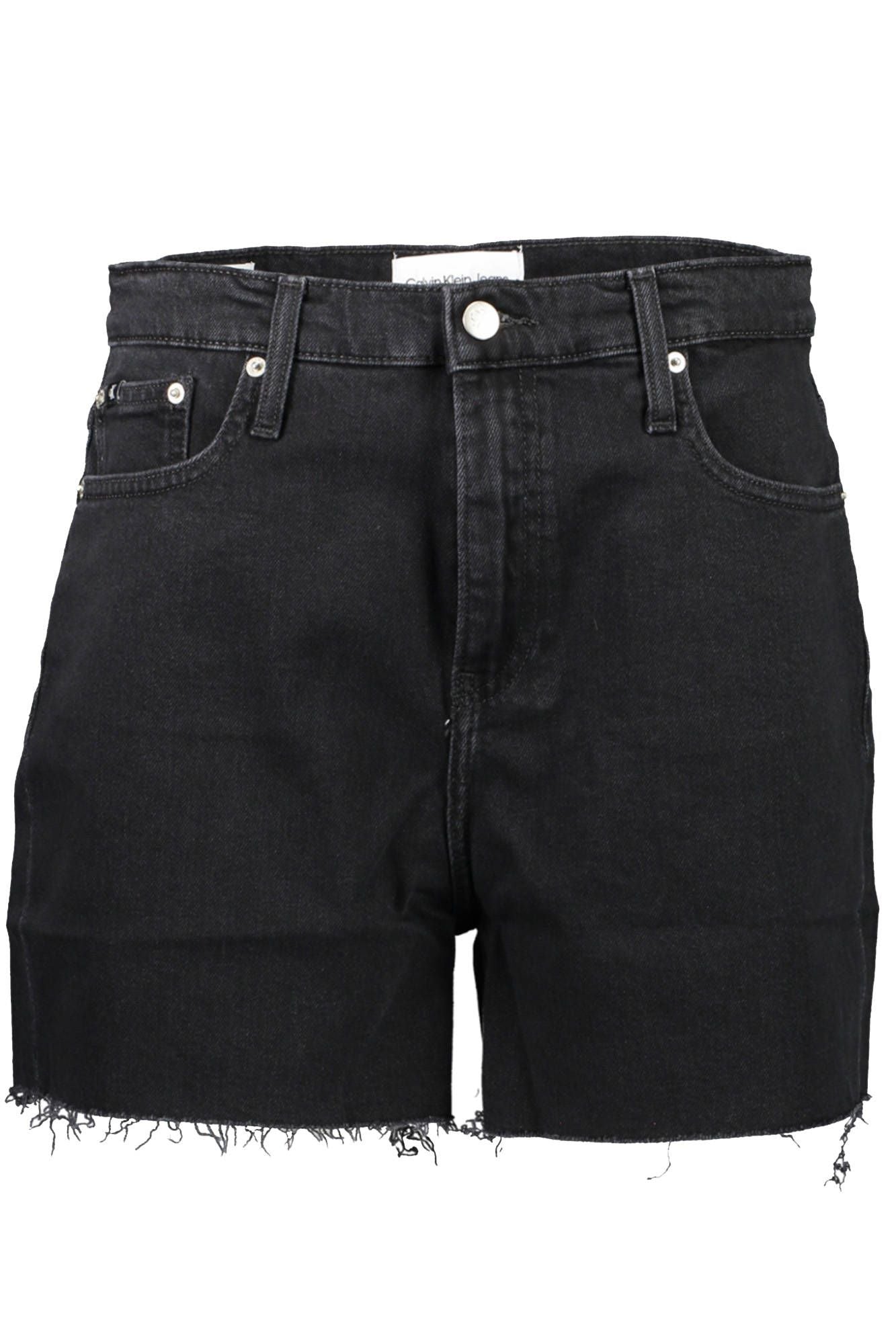 Black Cotton Women Short