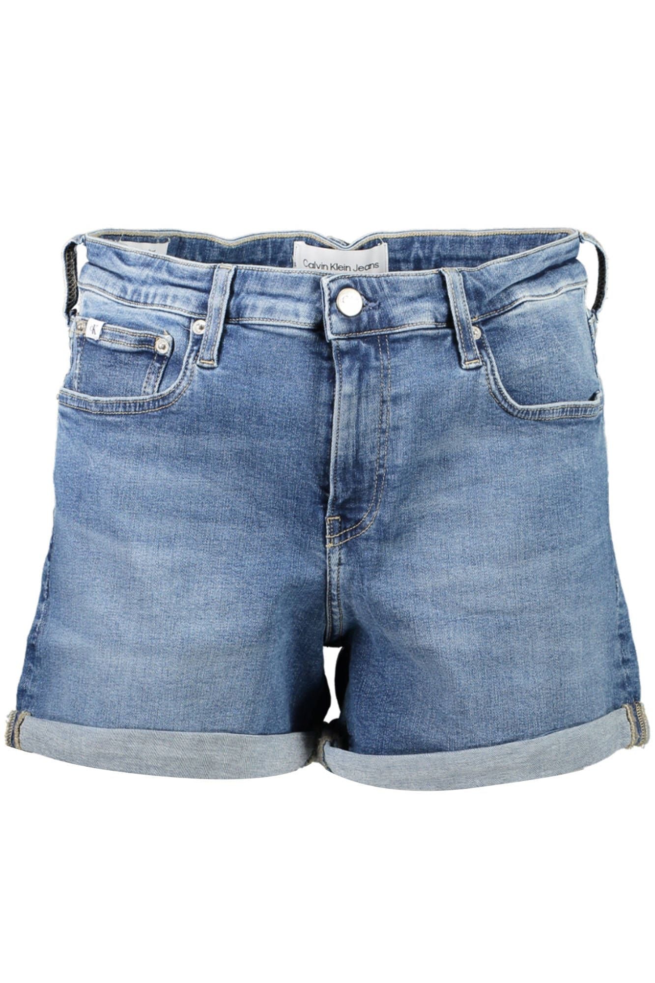 Blue Cotton Women Short