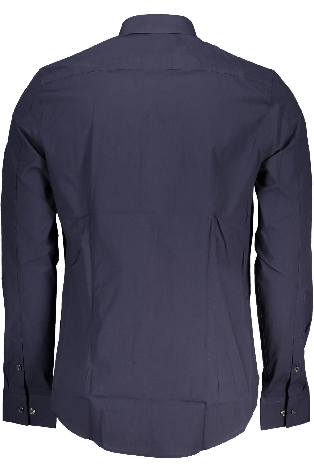 Blue Cotton Men Shirt