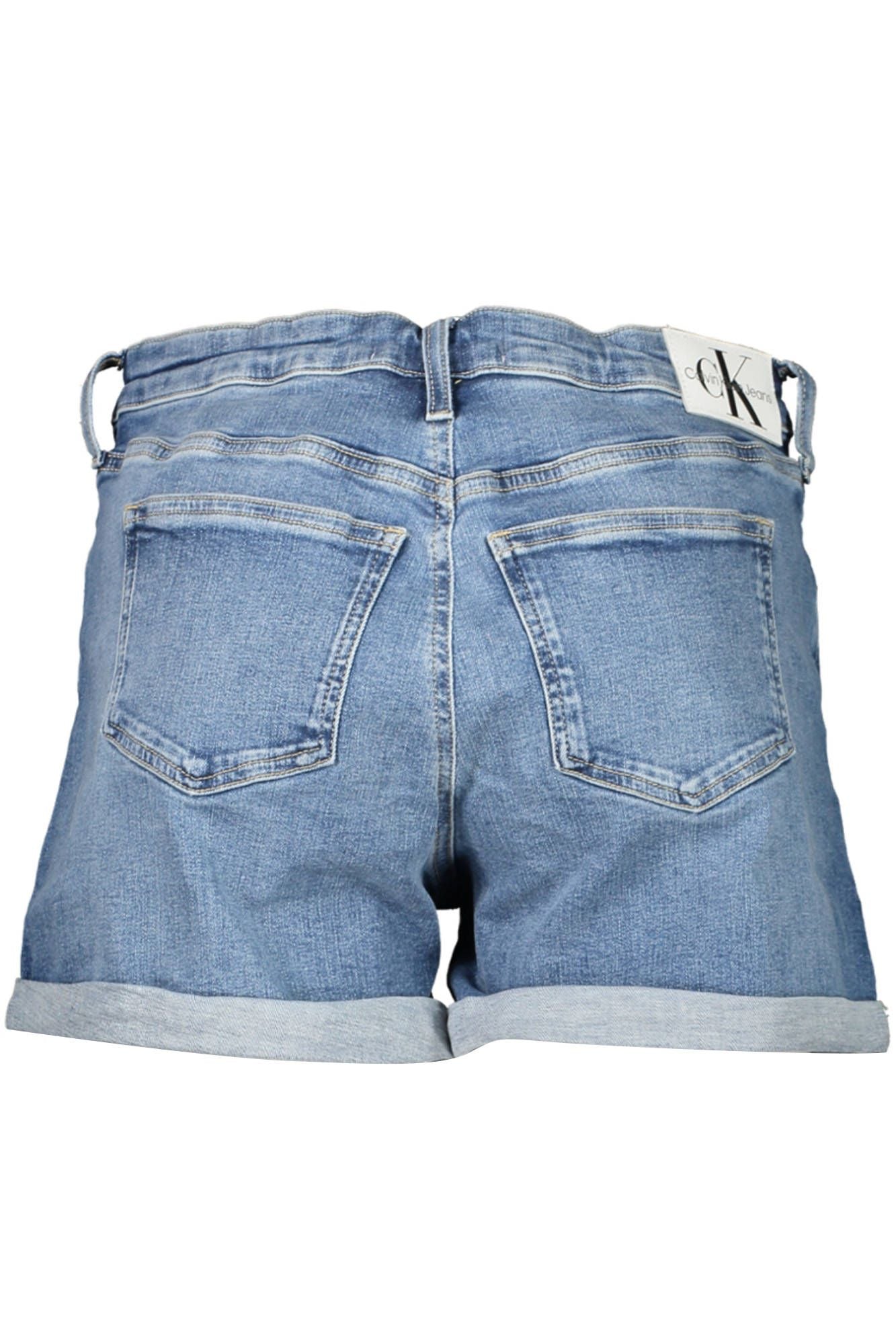 Blue Cotton Women Short
