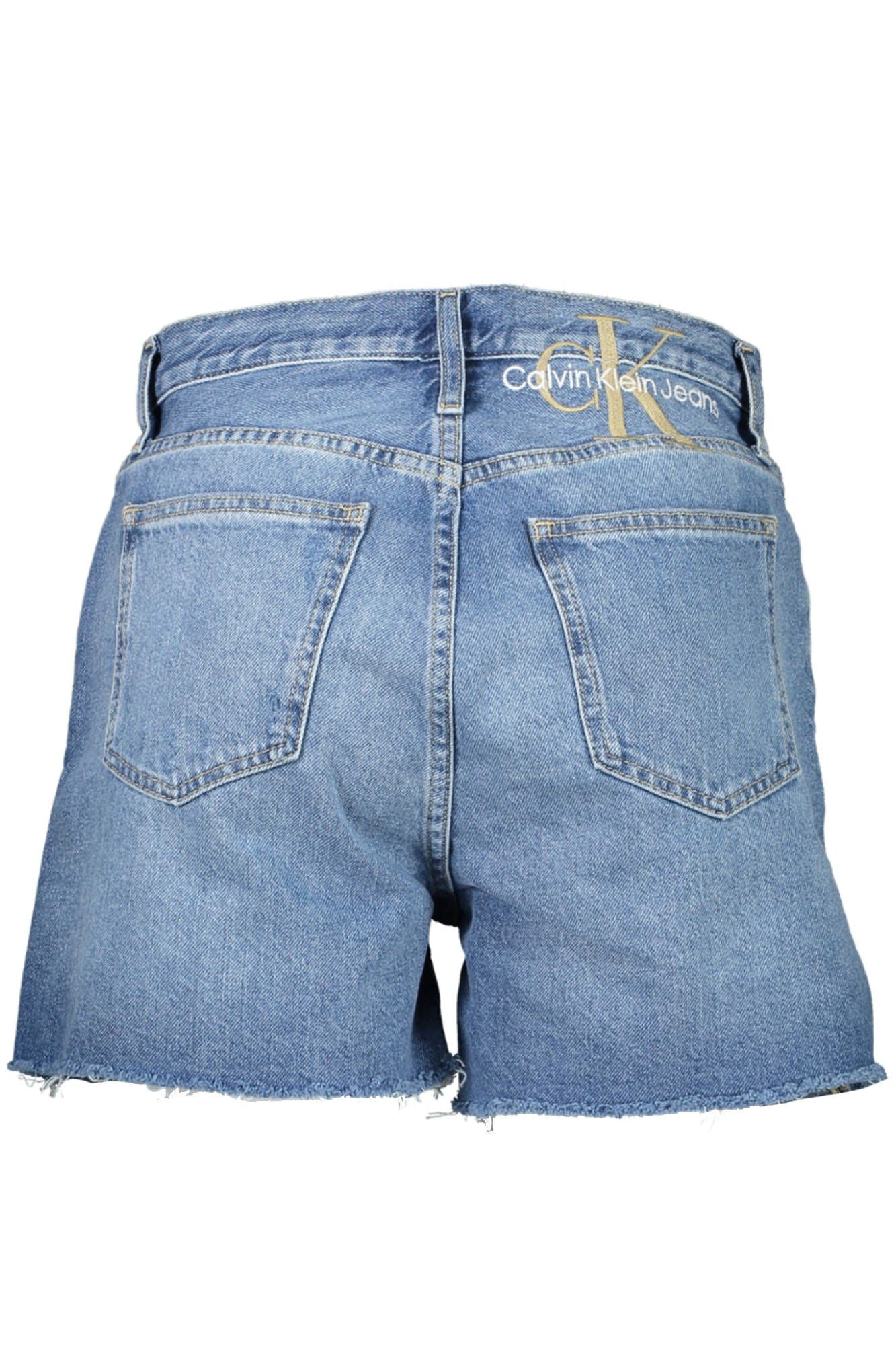 Blue Cotton Women Short