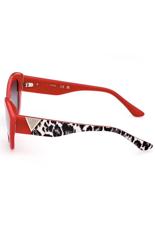 Red Plastic Women Sunglass