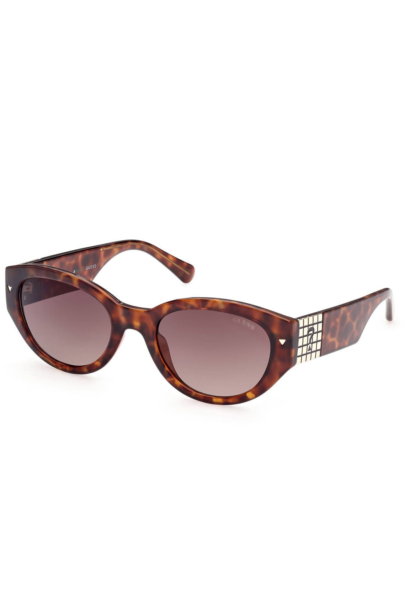 Brown Plastic Women Sunglass