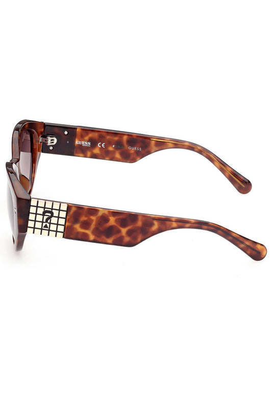 Brown Plastic Women Sunglass