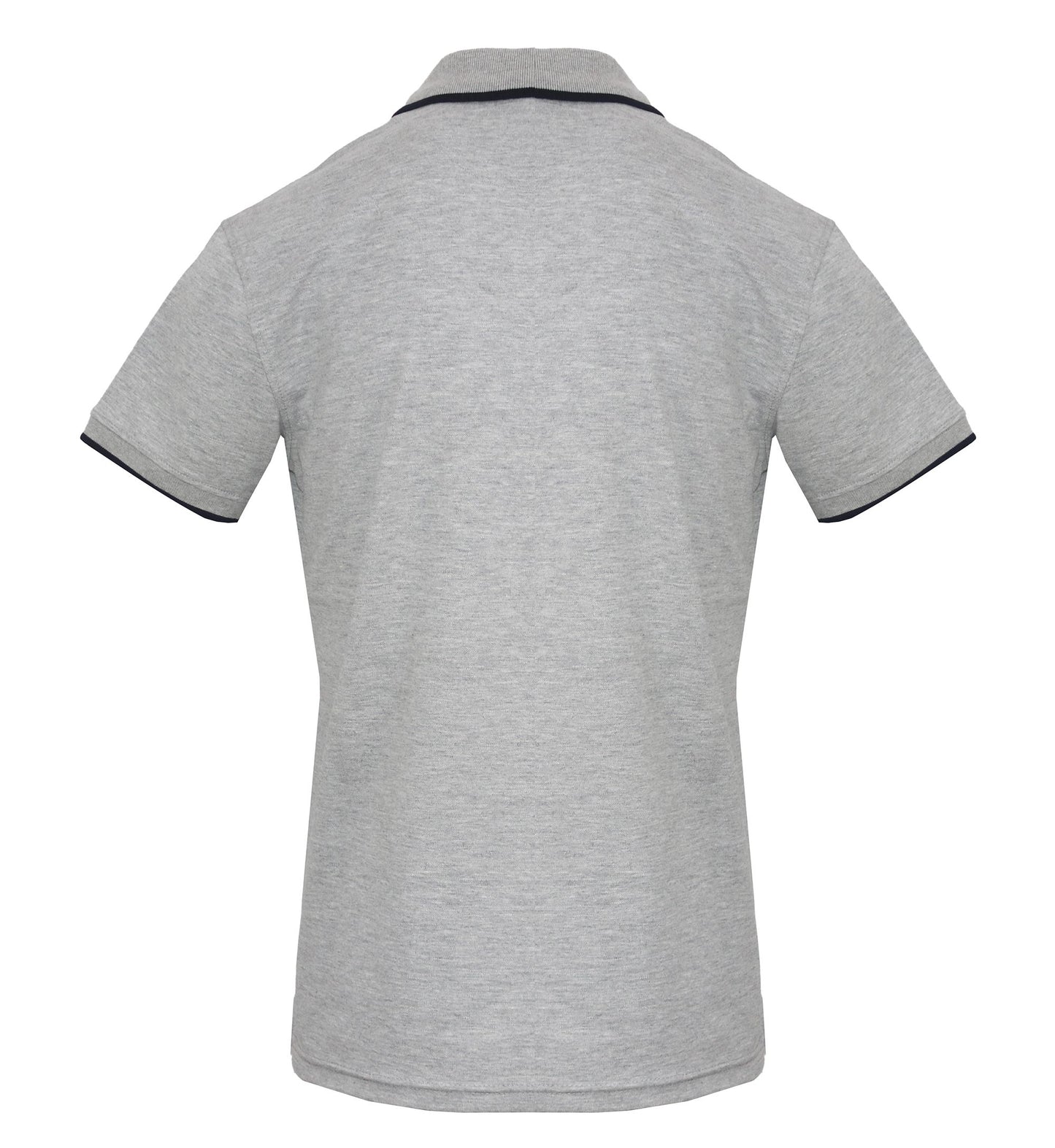 Melange Grey Polo with Front Logo