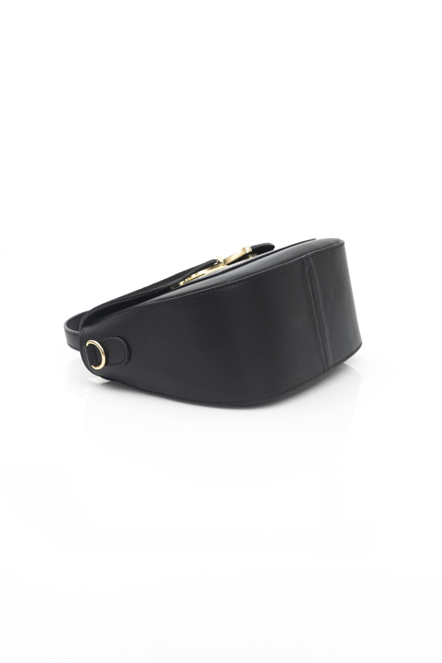 Black Leather Women Shoulder Bag