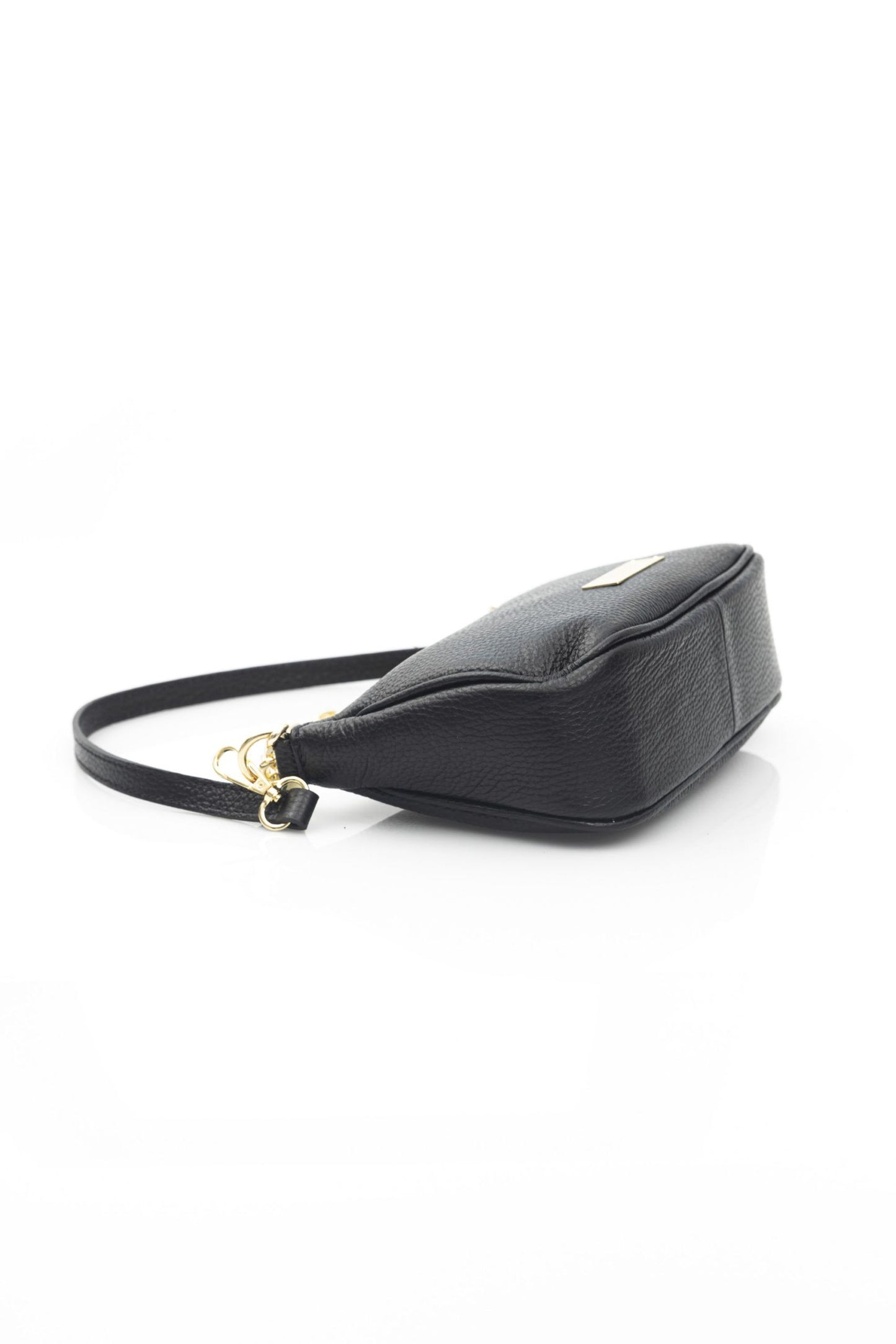 Black Leather Women Shoulder Bag